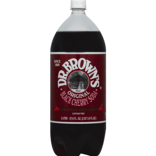 Dr. Brown's Original Black Cherry Soda - Kosher for Passover