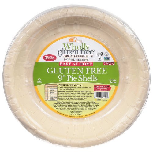 Wholly Wholesome Gluten Free Pie Shells