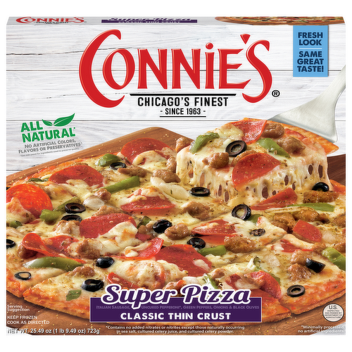 Connie's Super Classic Thin Crust Pizza