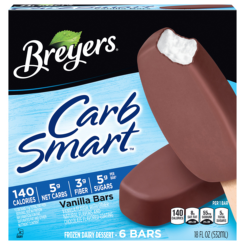 Breyers CarbSmart Vanilla Frozen Dairy Dessert Bars