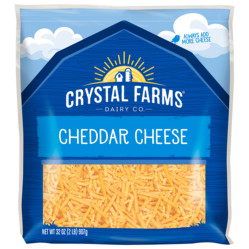 Crystal Farms Shredded Cheddar Cheese