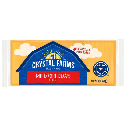 Crystal Farms Mild Cheddar Cheese Brick