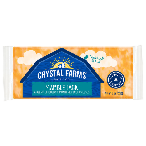 Crystal Farms Marble Jack Cheese Brick