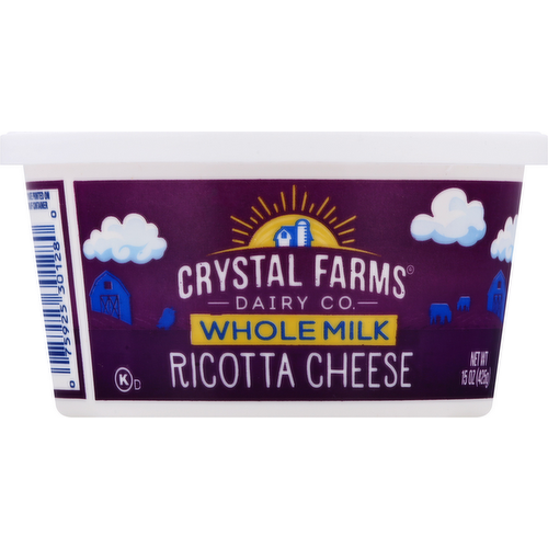Crystal Farms Whole Milk Ricotta Cheese
