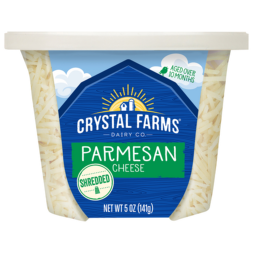 Crystal Farms Shredded Parmesan Cheese Cup