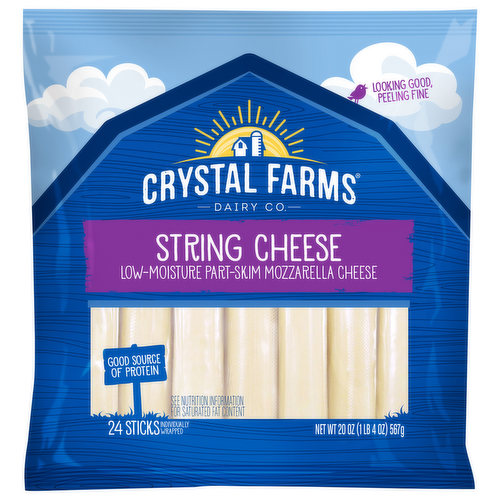 Crystal Farms Mozzarella String Cheese