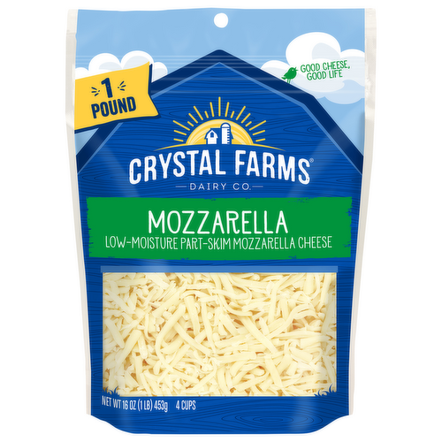 Crystal Farms Shredded Mozzarella Cheese