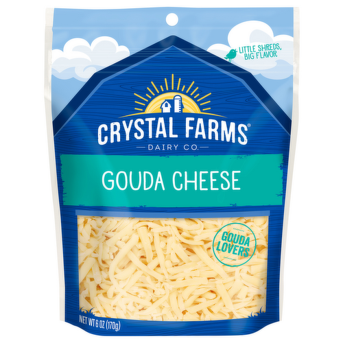 Crystal Farms Shredded Gouda Cheese