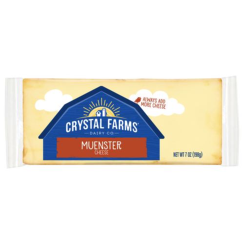 Crystal Farms Muenster Cheese Brick