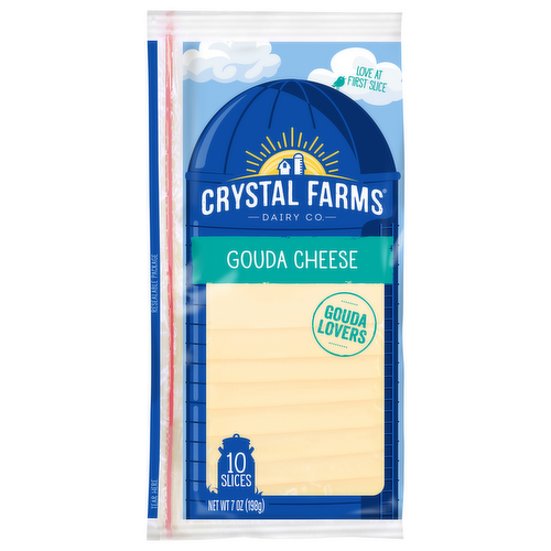 Crystal Farms Gouda Cheese Slices