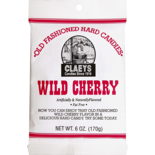 Claeys Wild Cherry Old Fashioned Hard Candies