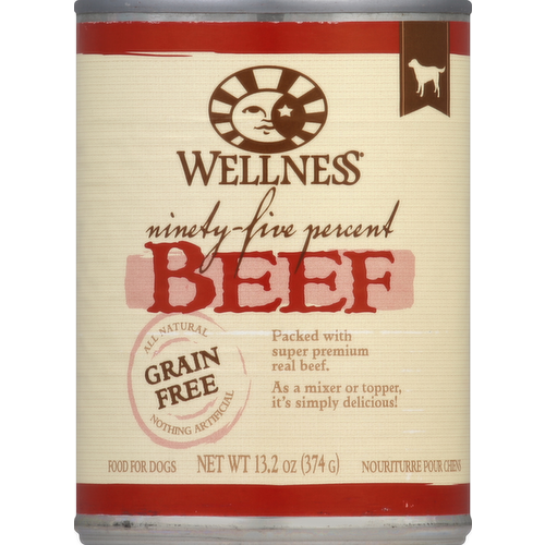 Wellness 95% Beef Grain Free Wet Dog Food