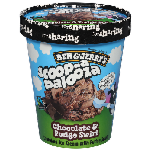 Ben & Jerry's Scoop-A-Palooza Chocolate & Fudge Swirl Ice Cream