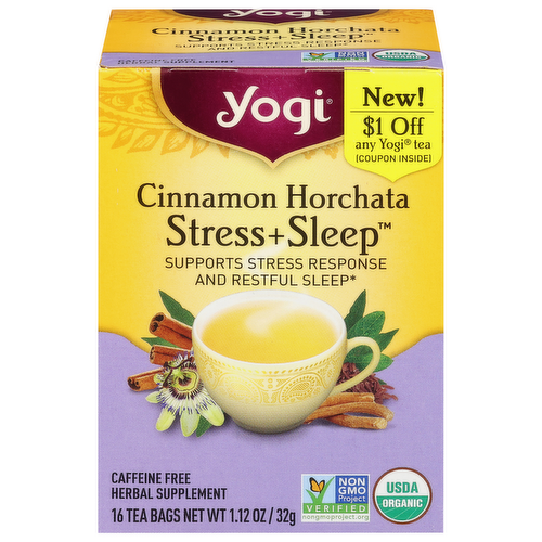 Yogi Organic Cinnamon Horchata Stress & Sleep Tea