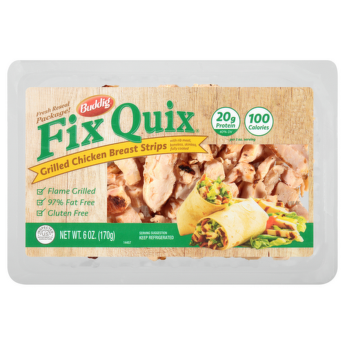 Buddig Fix Quix Grilled Chicken Breast Strips