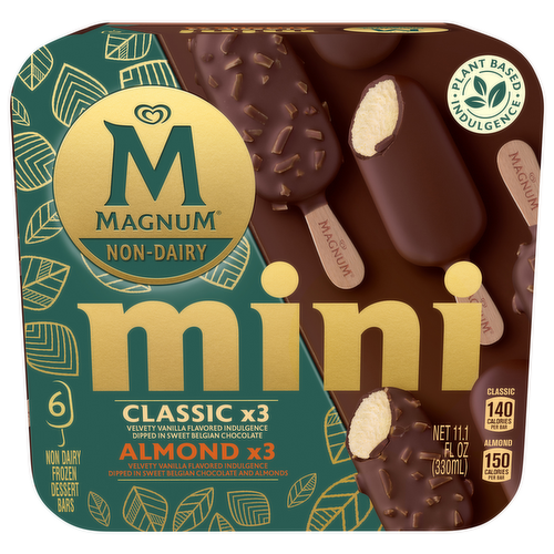 Magnum Mini Non-Dairy Classic & Almond Variety Frozen Dessert Bars