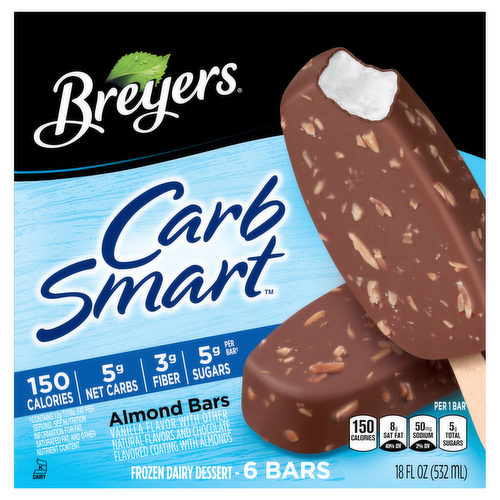 Breyers CarbSmart Almond Frozen Dairy Dessert Bars