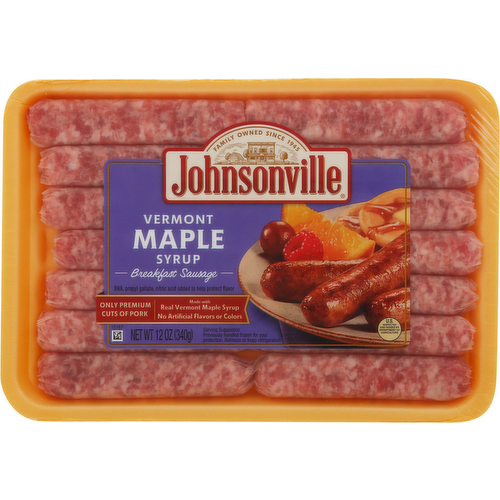 Johnsonville Vermont Maple Syrup Breakfast Sausage Links