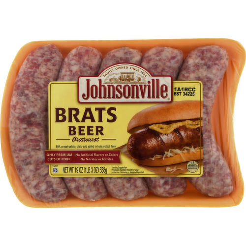 Johnsonville Beer & Bratwurst Brats