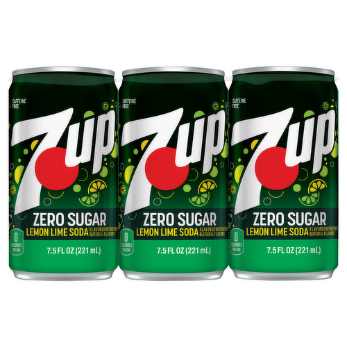 7UP Zero Sugar Soda Mini Cans