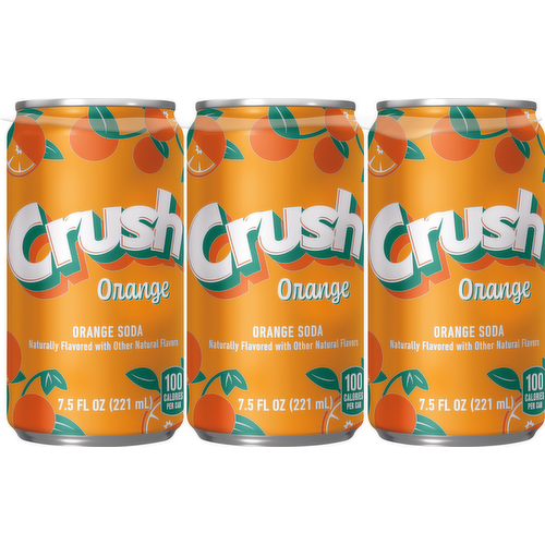 Orange Crush Soda Mini Cans