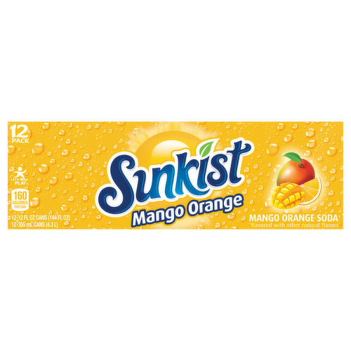 Sunkist Mango Orange Soda