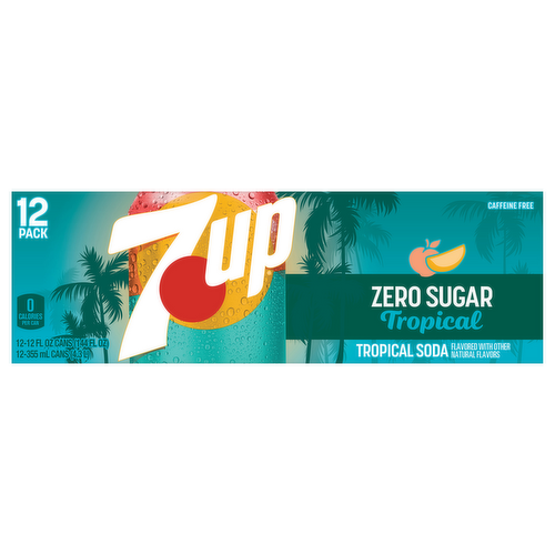 7UP Zero Sugar Tropical Soda