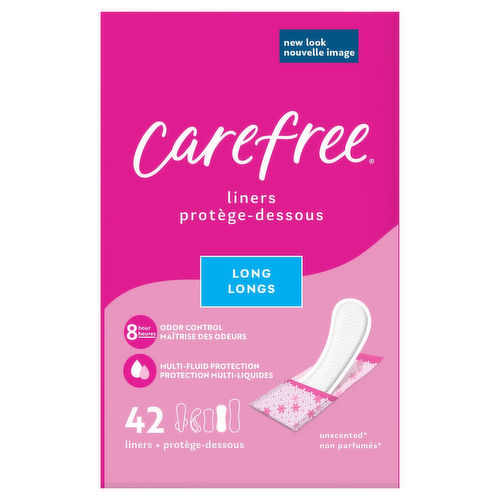 Carefree Acti-Fresh Long Unscented Daily Liners