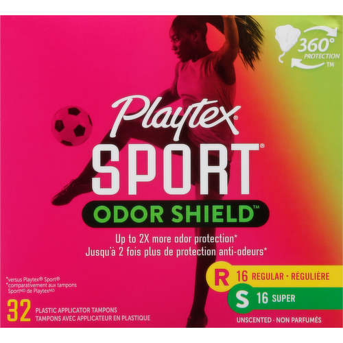 Playtex Sport Odor Shield Combo Pack Tampons