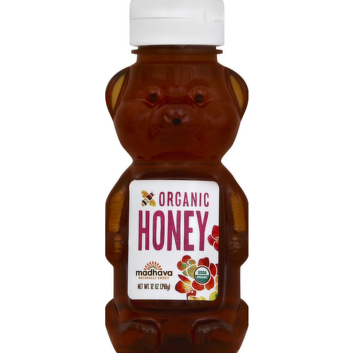 Madhava Organic Honey Bear Squeeze Bottle