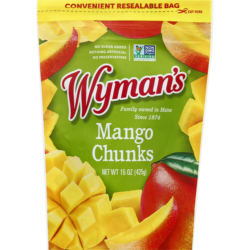 Wyman's Fresh Frozen Mango Chunks
