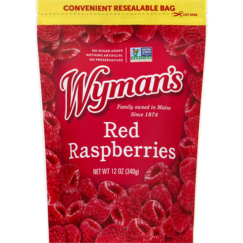 Wyman's Fresh Frozen Red Raspberries