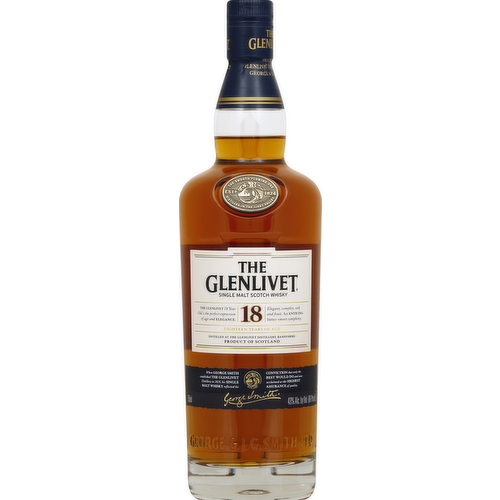 The Glenlivet 18 Year Single Malt Scotch Whisky