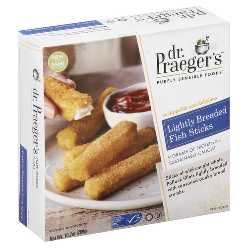 Dr. Praeger's Lightly Breaded Fish Sticks