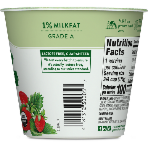 Green Valley Organics Lactose Free Strawberry Yogurt - Lunds Green Valley Organics Lactose Free Strawberry Yogurt - Lunds