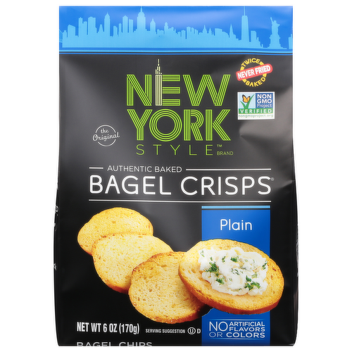 New York Style Plain Bagel Crisps