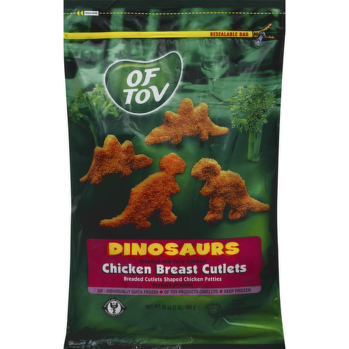 Of Tov Kosher Dinosaurs Chicken Breast Cutlets