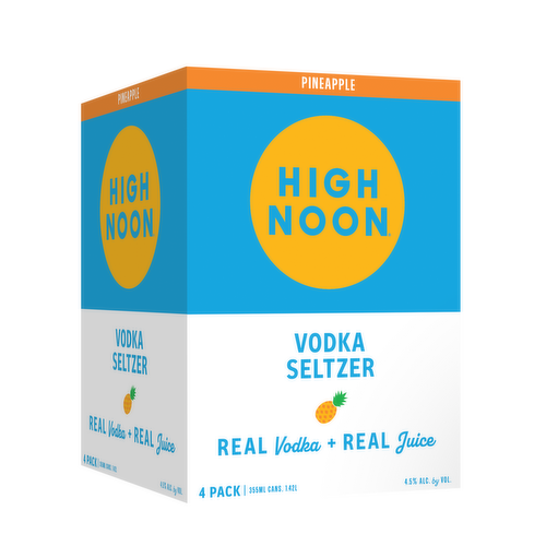 High Noon Pineapple Vodka Hard Seltzers