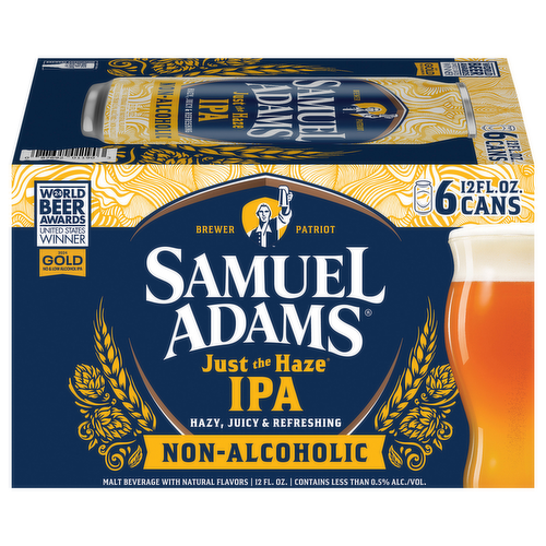 Samuel Adams Just the Haze IPA Non-Alcoholic Beer