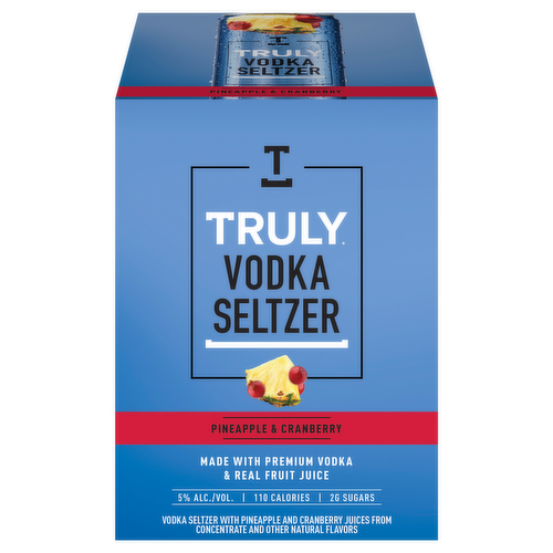 Truly Pineapple & Cranberry Vodka Hard Seltzers