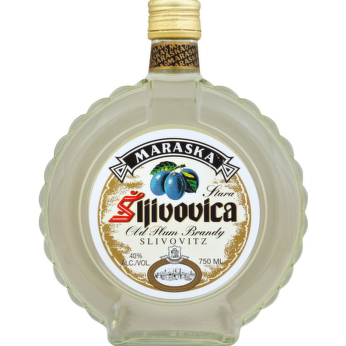 Maraska Slivovitz Old Plum Brandy - Kosher for Passover