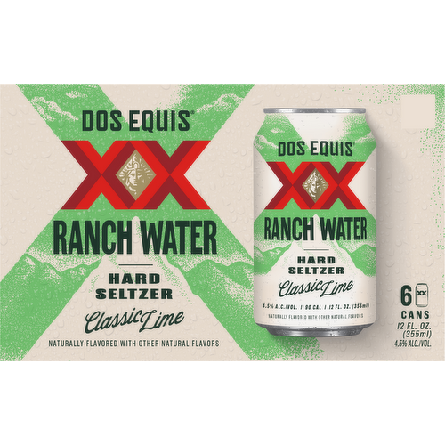 Dos Equis Classic Lime Ranch Water Hard Seltzer