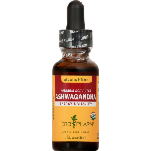 Herb Pharm Ashwagandha Alcohol-Free Organic Herbal Supplement