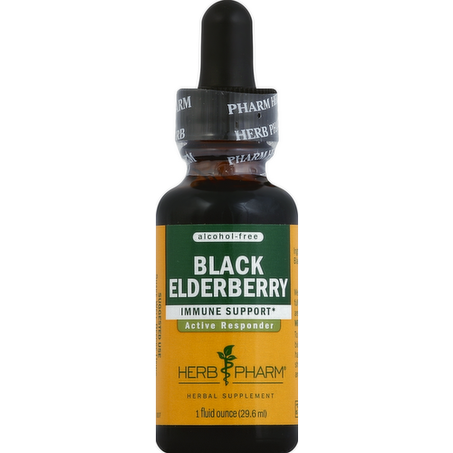 Herb Pharm Black Elderberry Organic Herbal Supplement