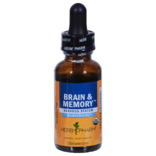 Herb Pharm Brain & Memory Organic Herbal Supplement