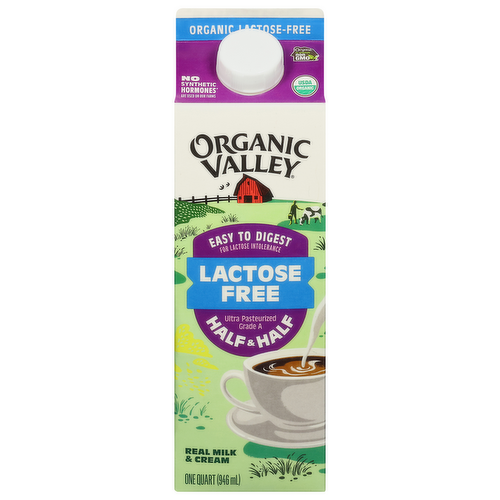 Organic Valley Organic Lactose Free Half & Half