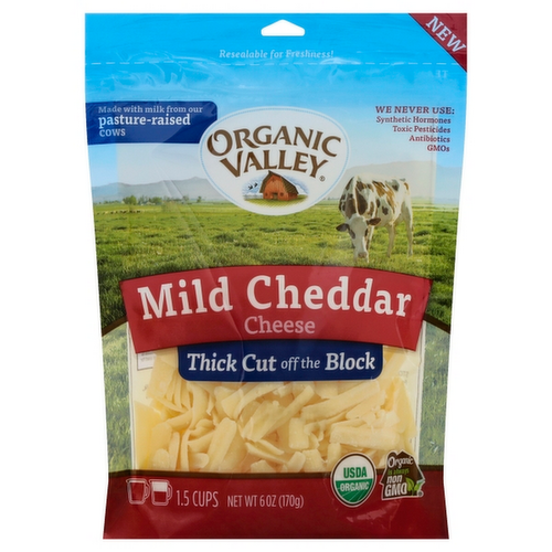 Organic Valley Organic Shredded Cheddar Cheese