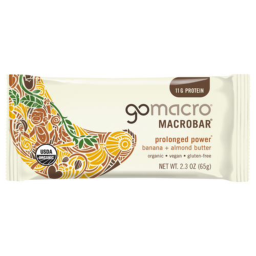 GoMacro Prolonged Power Banana & Almond Butter MacroBar