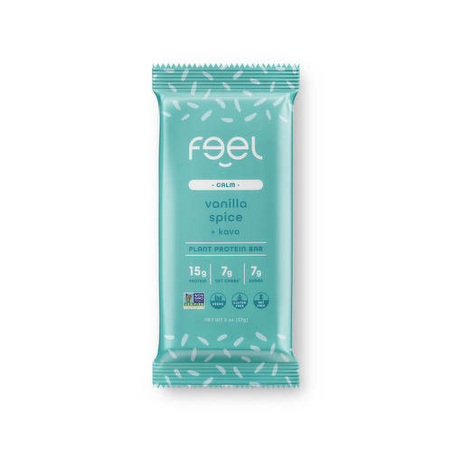 Feel Calm Vanilla Spice Plant Protein Bar