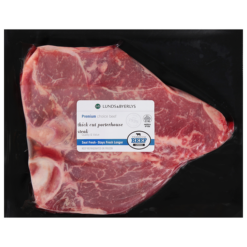 Premium Choice Beef Thick-Cut Porterhouse Steak